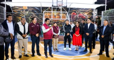 Vecinos de Tulantongo Reciben Multicancha en Texcoco