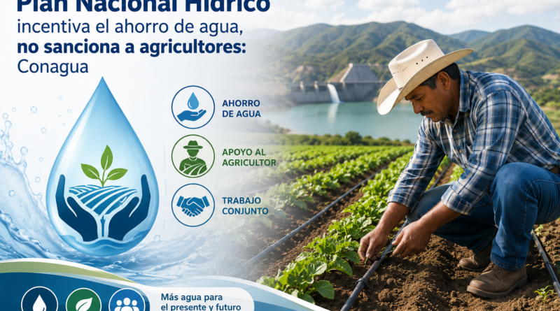 Conagua Precisa que el Plan Nacional Hídrico Promueve el Ahorro sin Sanciones a Agricultores