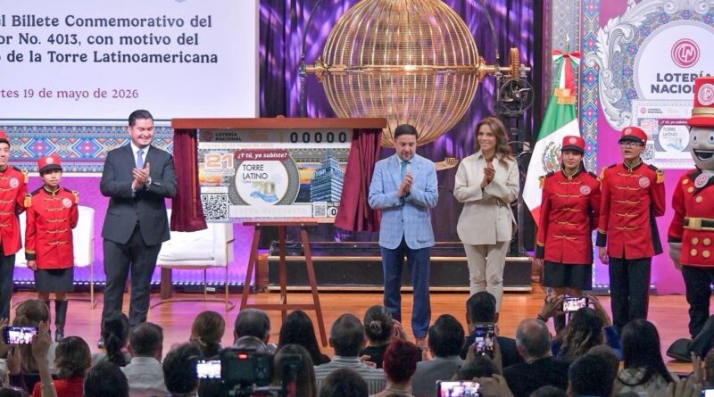 Reconoce el Sorteo Mayor de la Lotería Nacional el 70 Aniversario de la Torre Latinoamericana