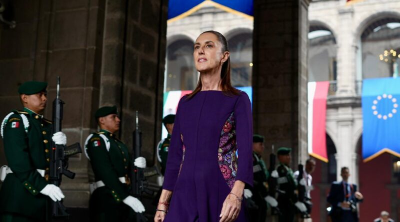 Claudia Sheinbaum Da la Bienvenida a António Costa y Ursula von der Leyen
