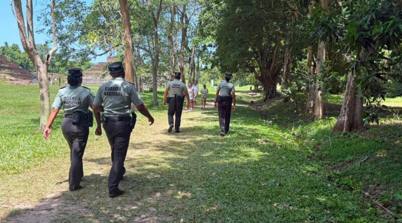 Refuerzan Recorridos de Seguridad en Vestigio Arqueológico de Tabasco