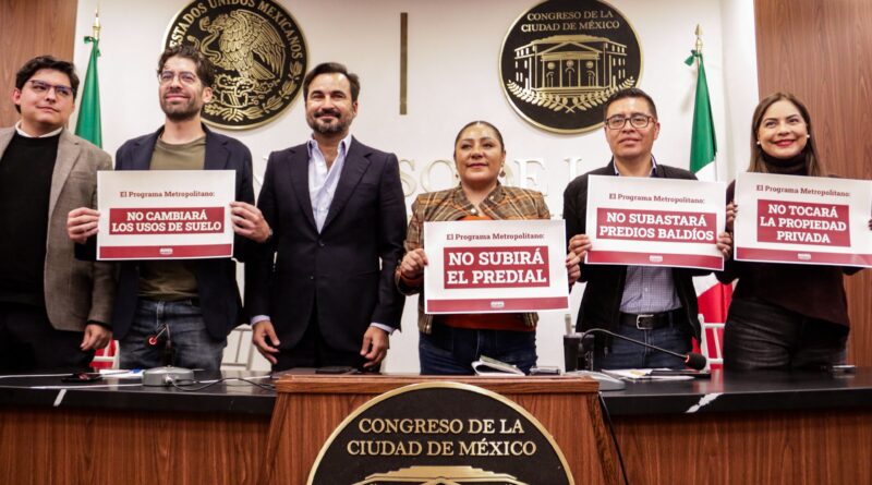 Plan Metropolitano no Aumentará el Predial, Asegura Morena en CDMX